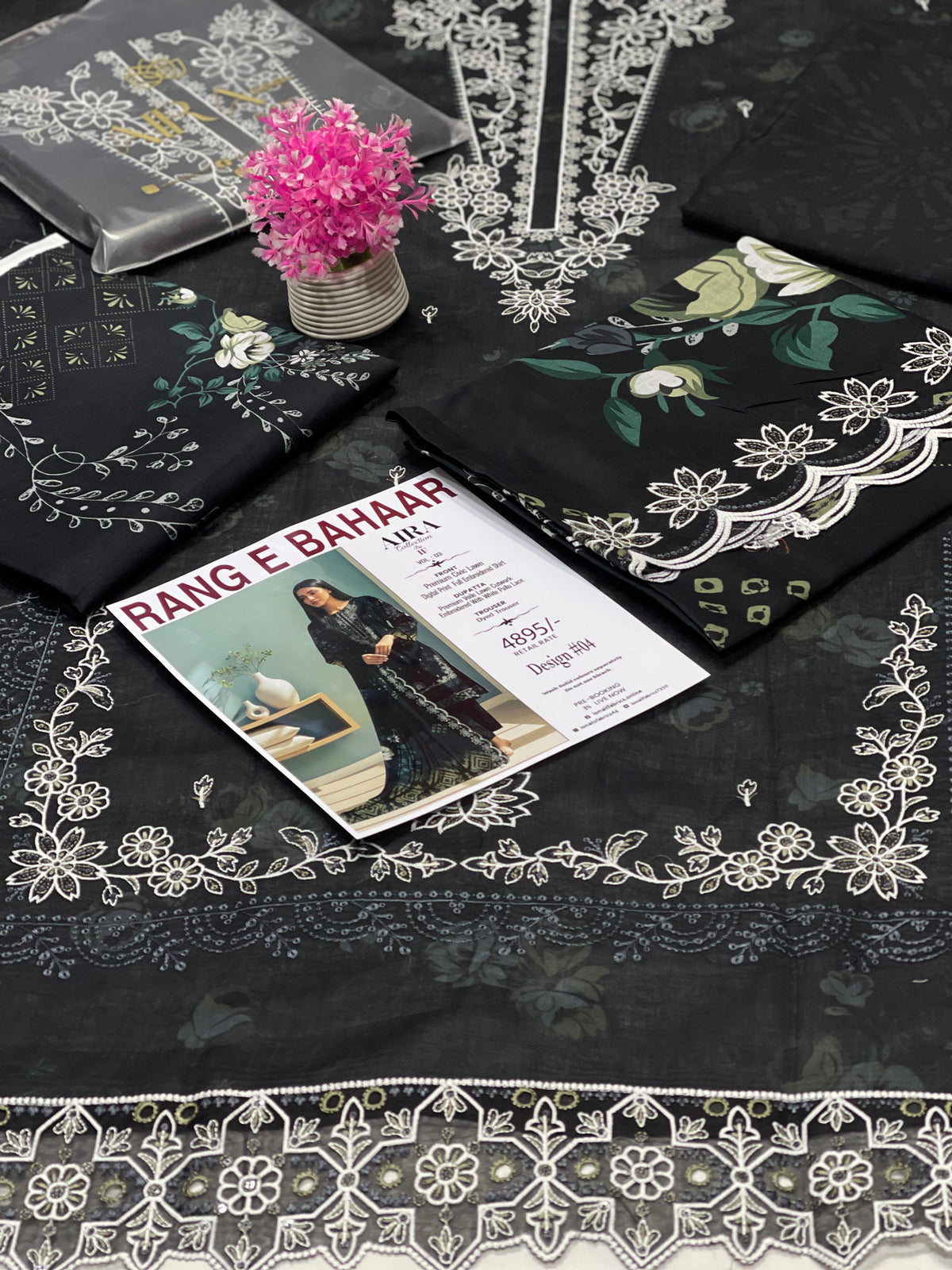 AIRA Original by IF – Rang-e-Bahaar Premium Lawn 3PC Unstitched Suit