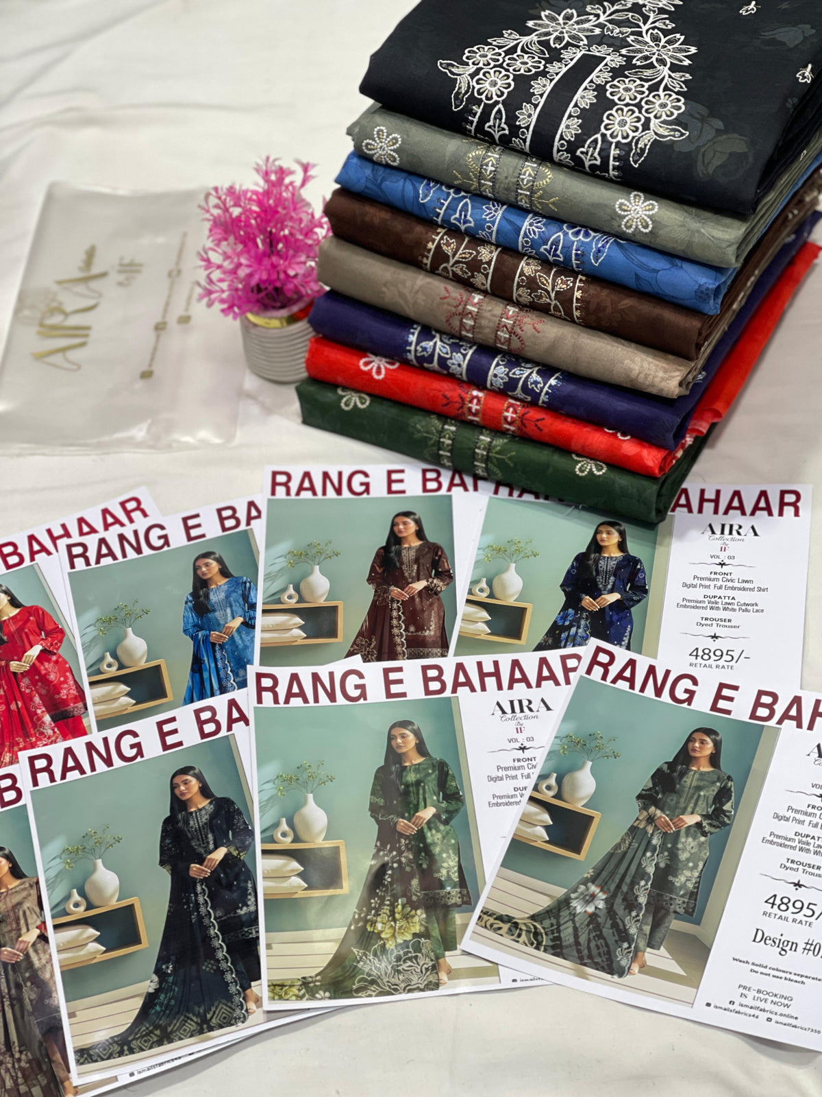 AIRA Original by IF – Rang-e-Bahaar Premium Lawn 3PC Unstitched Suit