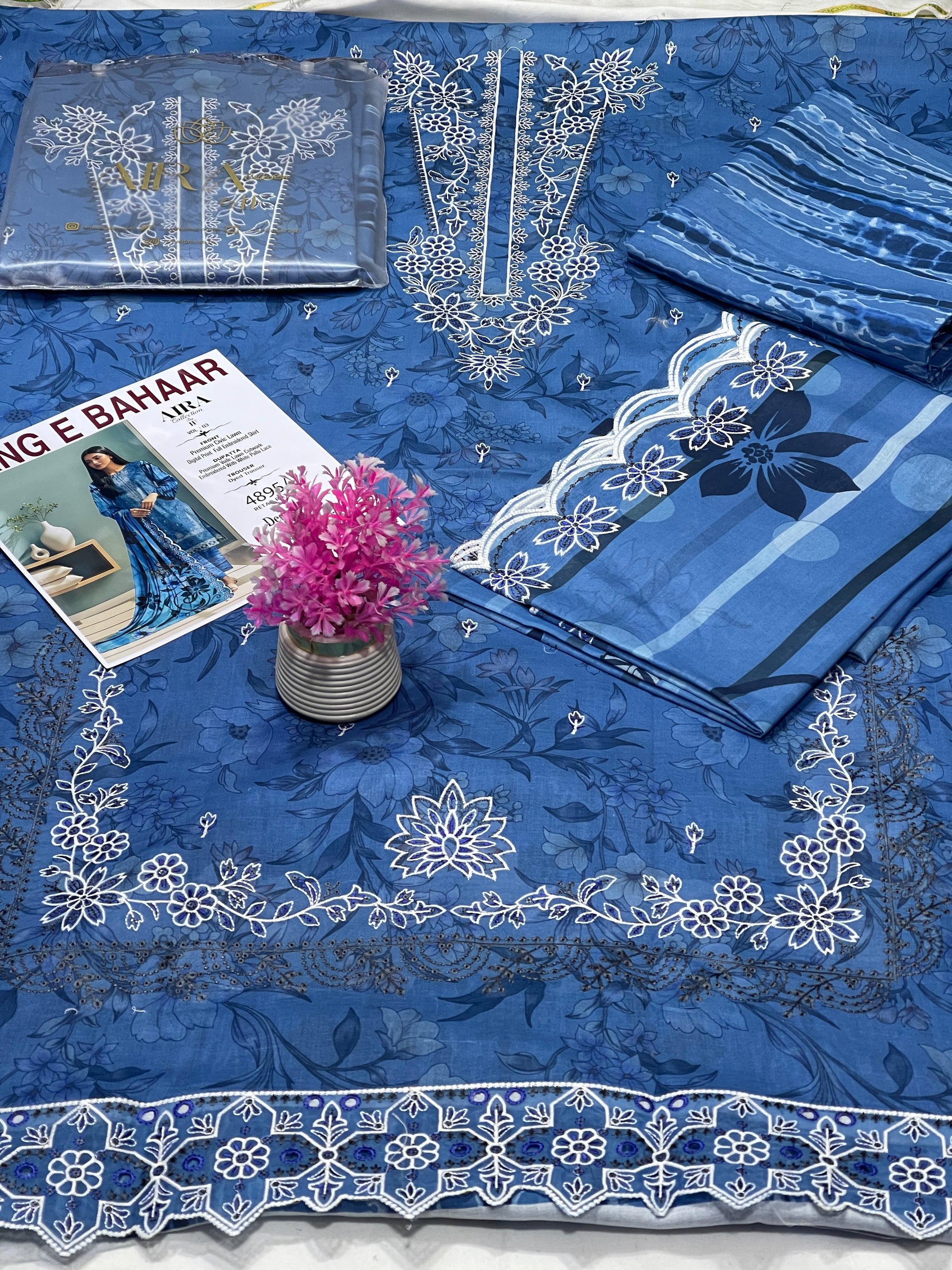 AIRA Original by IF – Rang-e-Bahaar Premium Lawn 3PC Unstitched Suit