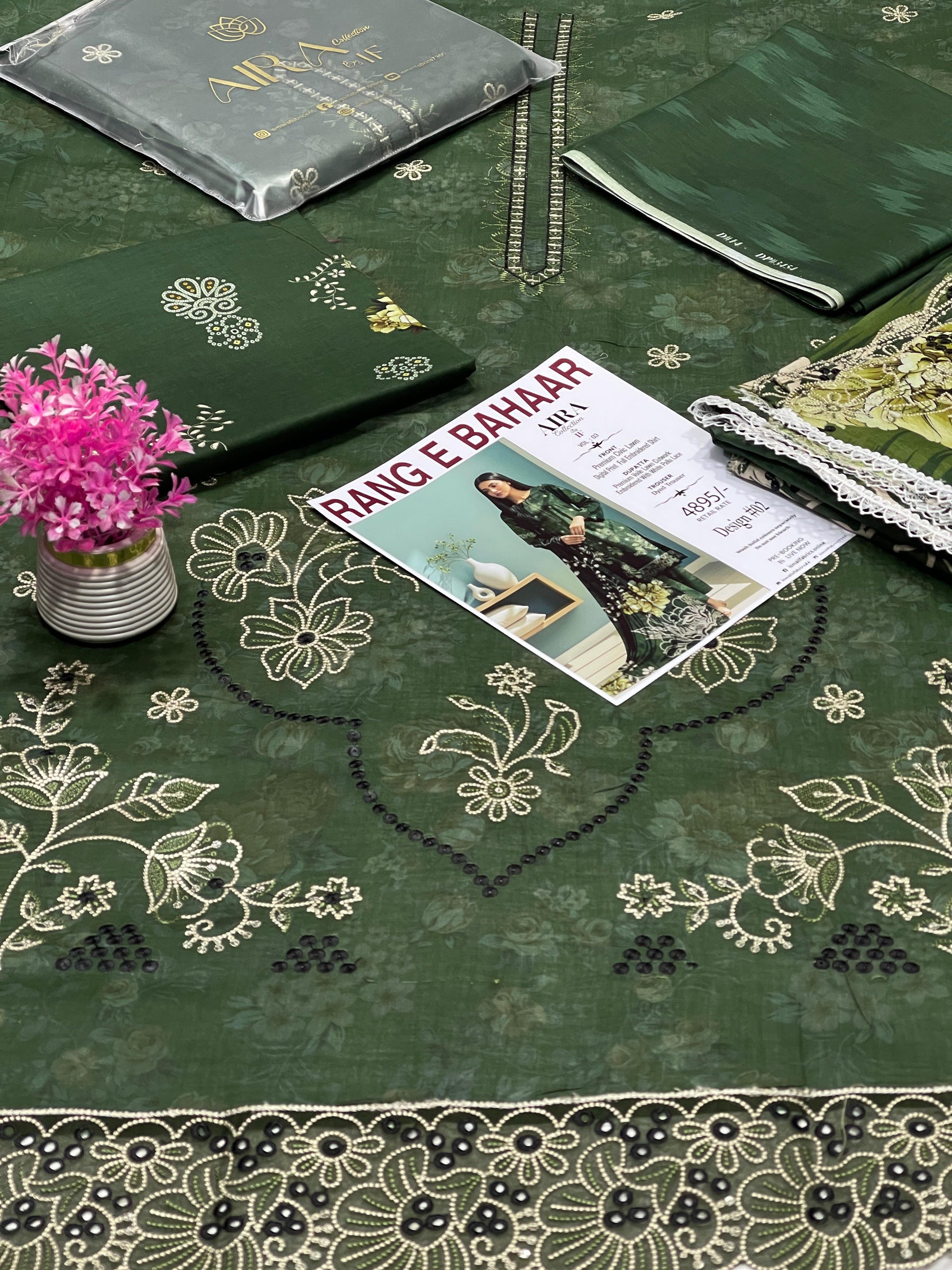 AIRA Original by IF – Rang-e-Bahaar Premium Lawn 3PC Unstitched Suit