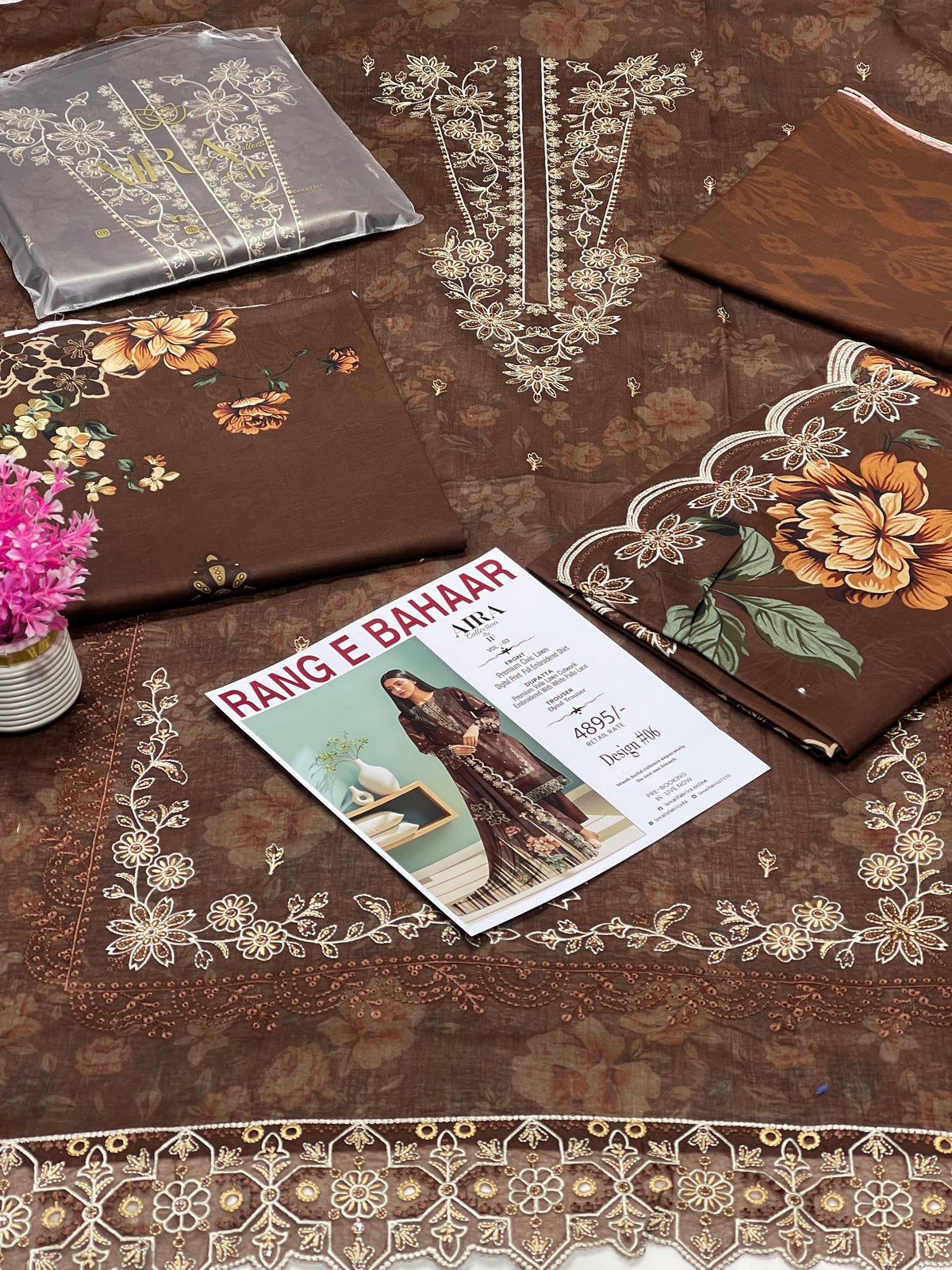 AIRA Original by IF – Rang-e-Bahaar Premium Lawn 3PC Unstitched Suit