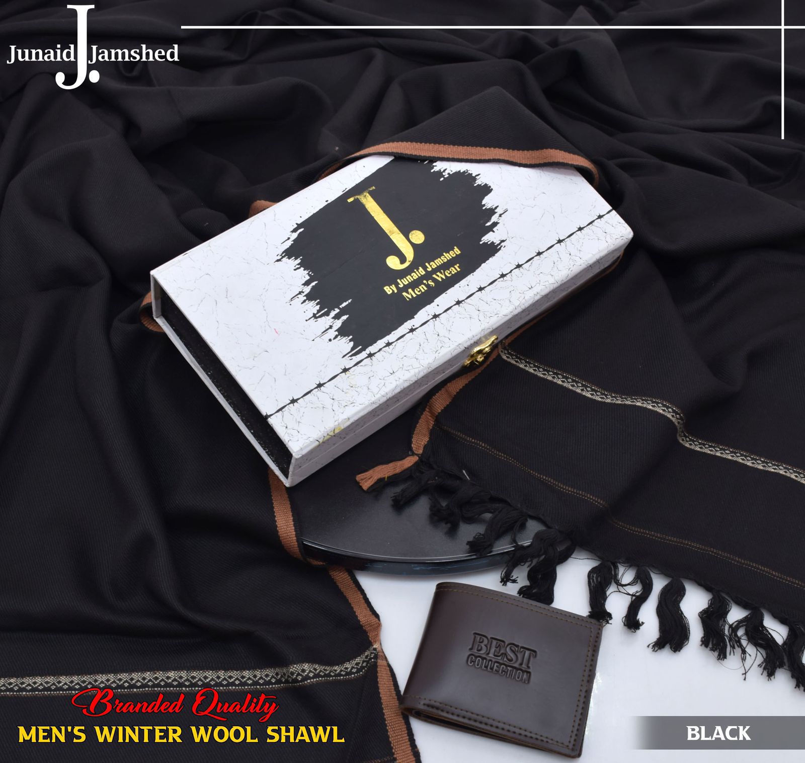 Premium Winter Wool Shawl Collection 2025/26 – J. (Junaid Jamshed) Soft Stitched Shawls ✨